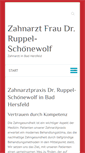 Mobile Screenshot of dr-ruppel-schoenewolf.de